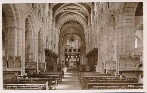 PC68461 Buckfast Abbey Church. Innenraum. Photochrom