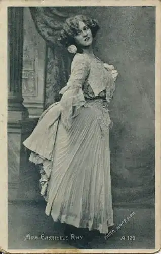 PC68004 Miss Gabrielle Ray. Enamelett. 1906