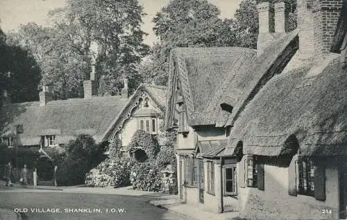 PC71284 Altes Dorf. Shanklin. I.O.W. 1960