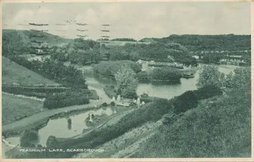 PC69931 Peasholm Lake. Scarborough. Dennis. 1927