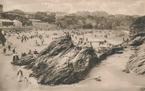 PC69904 Newquay. Towan Beach. Hartnoll. Nr. 64795. 1924