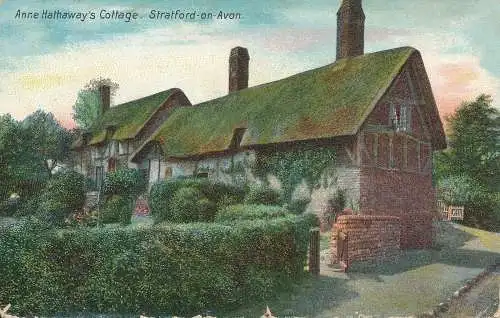 PC68164 Anne Hathaways Cottage. Stratford auf Avon. B. B. London. 1906