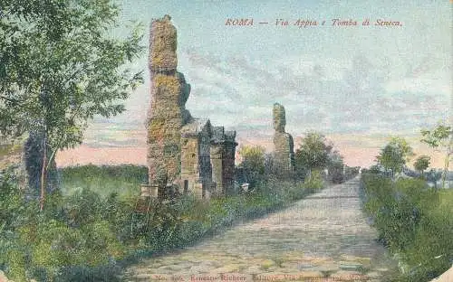 PC70184 Rom. Via Appia und Grab von Seneca. 1921