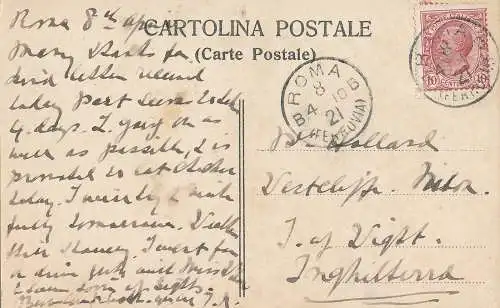 PC70184 Rom. Via Appia und Grab von Seneca. 1921