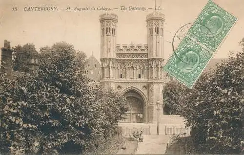 PC68523 Canterbury. St. Augustines College. Das Gateway. LL. Nr. 13. 1911