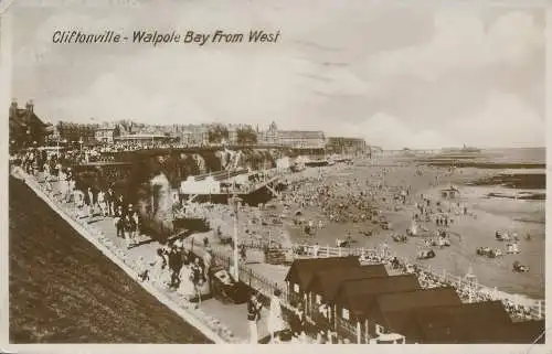 PC71673 Cliftonville. Walpole Bay aus dem Westen. Milton. RP. 1930