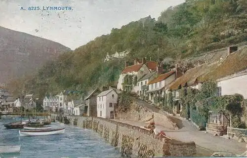 PC71005 Lynmouth. Photochrom. Celesque. 1913