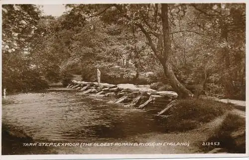 PC68478 Tarr-Schritte. Exmoor. Die älteste römische Brücke Englands. Valentinstag. Nr. 21