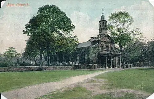 PC68572 Kew Church. Valentinstag. 1907