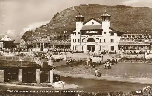 PC70907 Der Pavillon und der Capstone Hill. Ilfracombe. RP