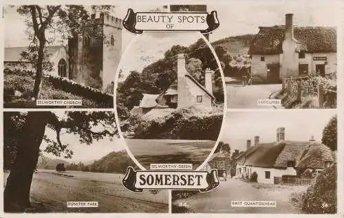 PC70160 Beauty Spots von Somerset. Multi-View. RP. 1948