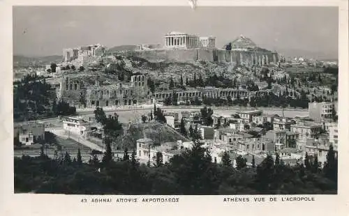 PC71147 Athen Blick auf die Akropolis. Nein