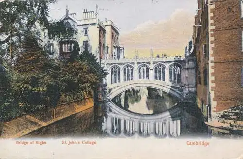 PC71445 Seufzerbrücke. St. Johns College. Cambridge. Milton. Artlette. Nr. 137.