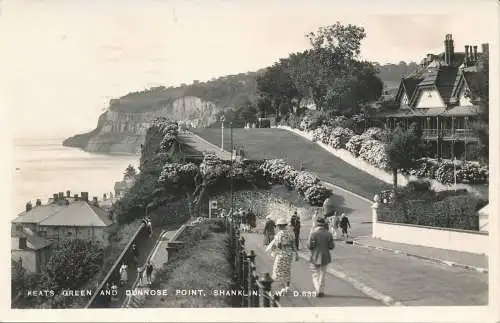 PC70306 Keats Green und Dunnose Point. Shanklin. I.W.G. Dean. Die Bucht. RP. 195