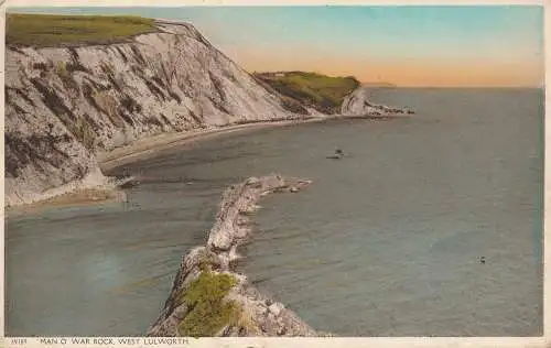 PC68241 Man O War Rock. West Lulworth. Harvey Barton. 1956