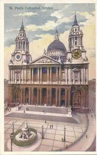 PC70230 St. Pauls Kathedrale. London. Stiefel Cash