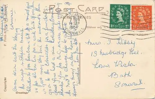 PC70815 Der Hafen. Port Isaac. Frith. Nr. 69685. 1954