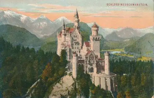 PC71088 Schloss Neuschwanstein. Ottmar Zieher