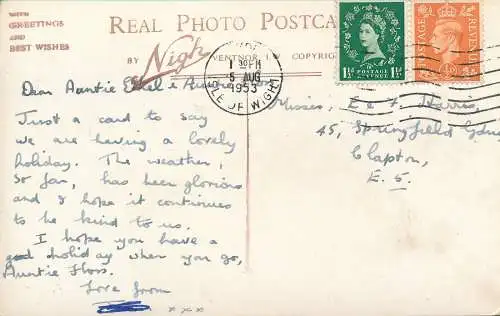 PC71818 Das alte Dorf. Shanklin. I.W. Nigh. RP. 1953