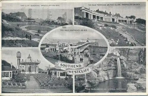 PC72012 Southend und Westcliff. Multi-View. Dennis. 1938