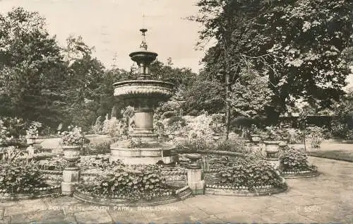 PC70342 Der Brunnen. South Park. Darlington. Valentinstag. Nr. H 5960. RP. 1959