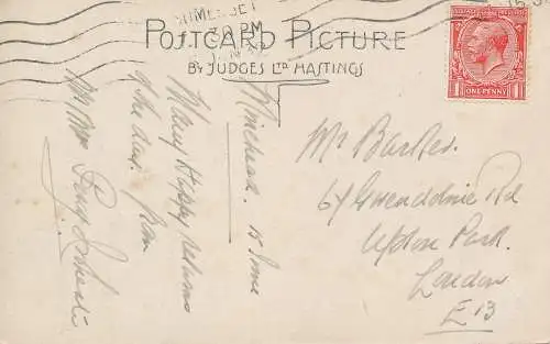 PC71755 Churchstown. Minehead. Judges Ltd. Nr. 925. 1932