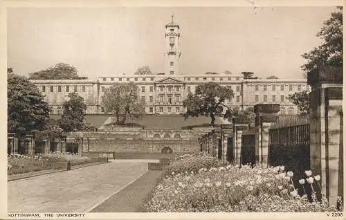 PC70080 Nottingham. Die Universität. Photochrom. Nr. V 2206