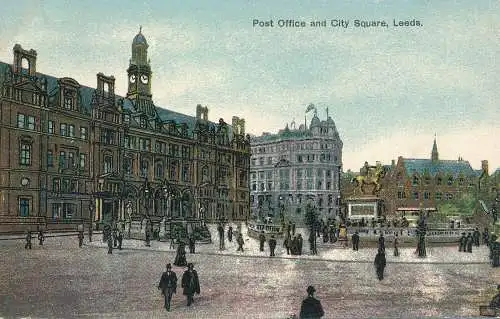 PC69748 Post und Stadtplatz. Leeds