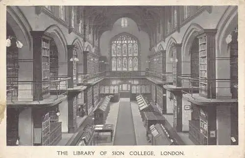 PC71929 Die Bibliothek des Sion College. London. 1940