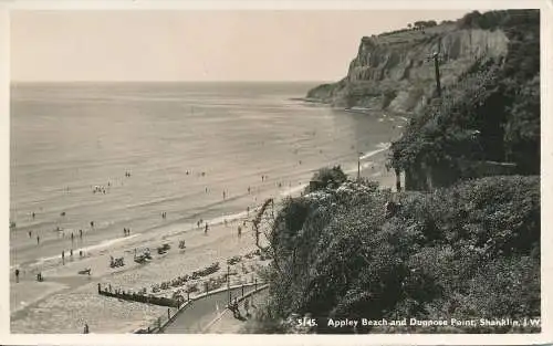 PC70002 Appley Beach und Dunnose Point. Shanklin. I.W. Nigh. Nr. 5145. RP. 1960