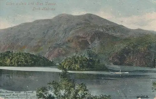 PC68560 Ellens Isle und Ben Venue. Loch Katrine. Valentinstag. 1904