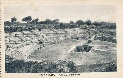 PC70499 Syrakus. Römisches Amphitheater. Griechischer Karmel