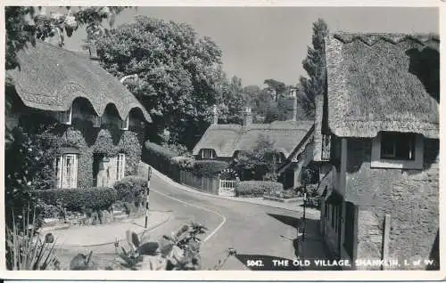 PC70195 Das alte Dorf. Shanklin. I. von W. Nigh. RP. 1960