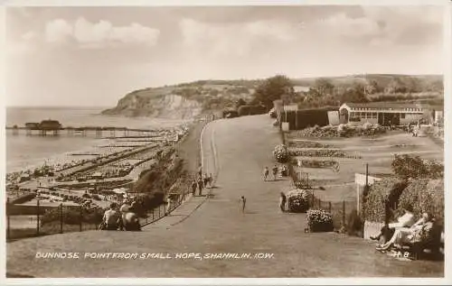 PC70305 Dunnose Point von Small Hope. Shanklin. I.O.W. Valentinstag. RP