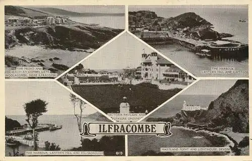 PC72014 Ilfracombe. Multi-View. 1951