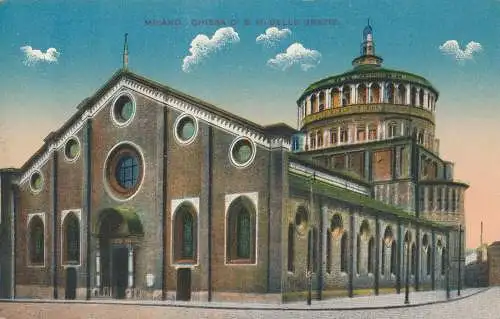 PC70945 Milano Chiesa do S.M. Delle Grazie. 1919