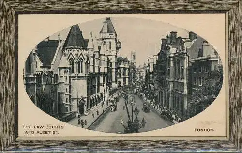 PC70453 The Law Courts and Fleet St. London. E.L.Nr. 87