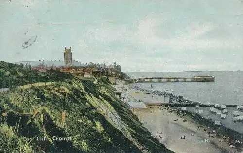 PC68290 East Cliff. Cromer. 1907