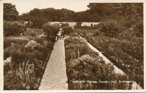 PC69985 Old English Gardens. Sewerby Hall. Bridlington. H. Beschichtungen. Nene. RP. 195