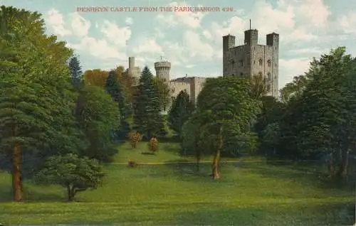 PC71895 Penrhyn Castle aus dem Park. Bangor. Grosvenor. 1915