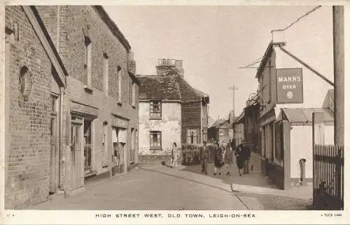 PC71695 High Street West. Altstadt. Leigh on Sea. Tuck