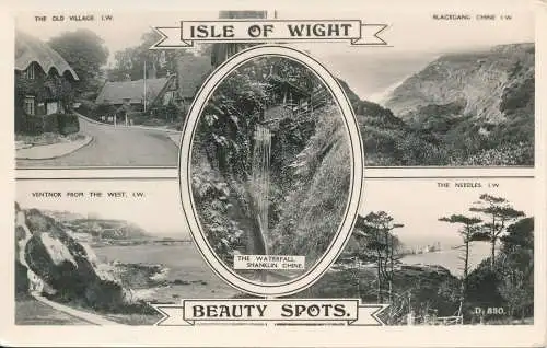 PC70200 Isle of Wight Beauty Spots. Multi-View. G. Dean. Die Bucht. RP. 1954