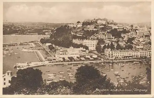 PC72153 Pavillon und Hafen. Torquay. M. und L. National