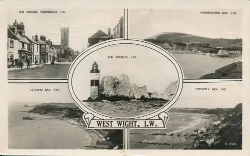 PC70598 West Wight. I.W. Multi View. Dean. Die Bucht. RP