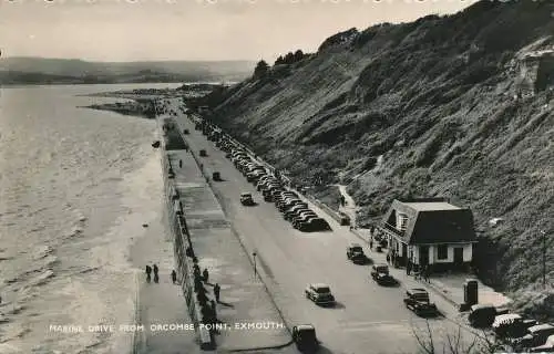 PC72035 Marine Drive von Orcombe Point. Exmouth. Harvey Barton. RP. 1960