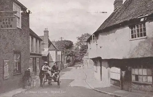 PC72741 Old Herne Village. Herne Bay. Lachs. Sepio. 1930