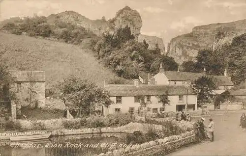 PC72286 Cheddar. Lion Rock und Cliff Road. Frith. Nr. 77550. 1925