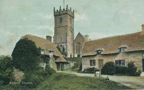 PC68843 Godshill Church. 1907