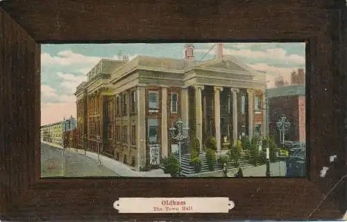 PC72622 Oldham. Das Rathaus. Milton. Artlette Glasur. 1910