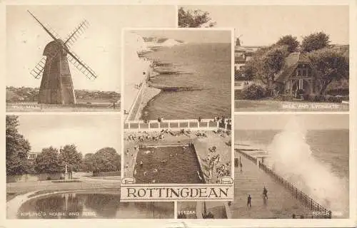 PC72107 Rottingdean. Multi-View. S. und E. Norman. 1957